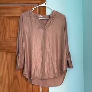 Maurices Shimmering Brown Blouse